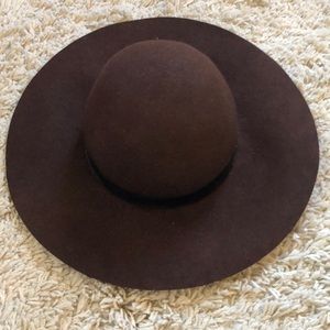 Brown wool hat